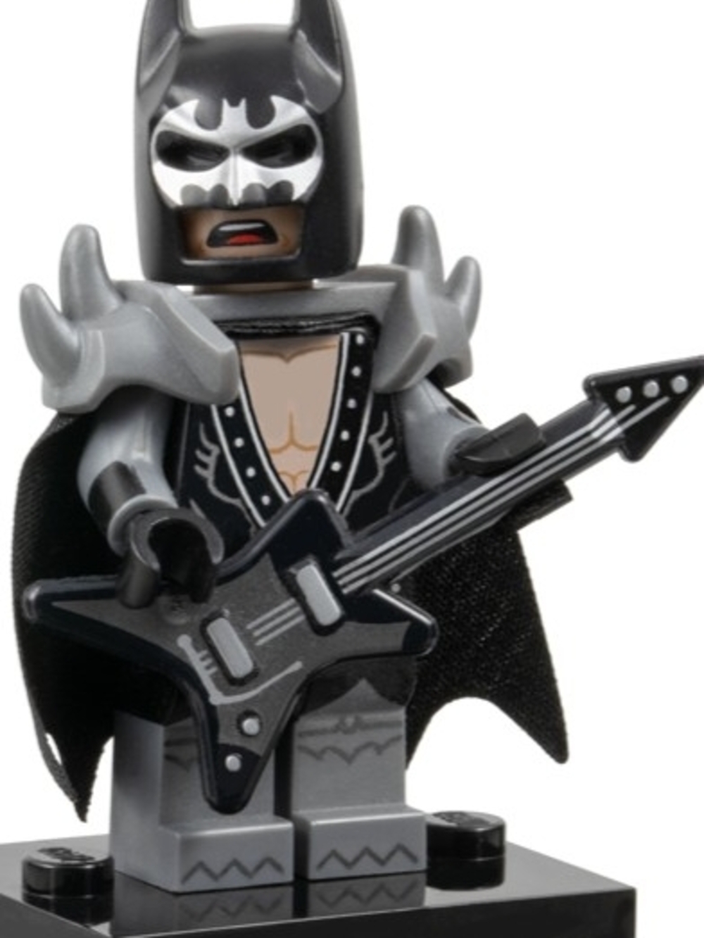 LEGO Glam Metal Batman Minifigure – The LEGO Batman Movie (No Guitar)